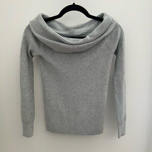 Leith Grey Heather off the shoulder sweater XXS